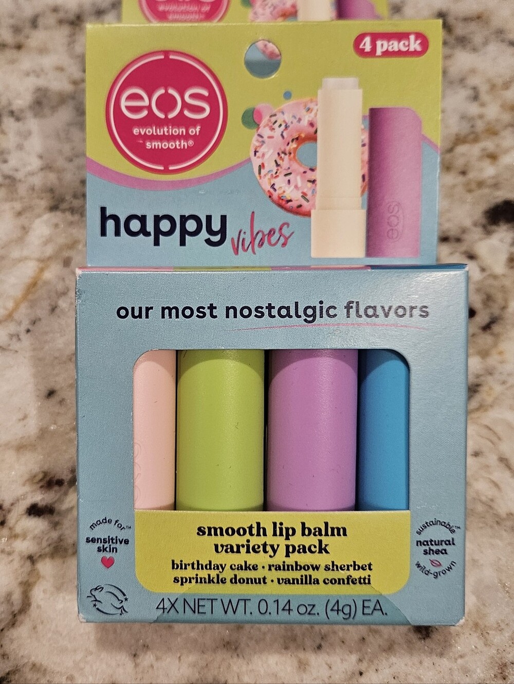 Eos 4pk Smooth Lip Balms